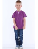 Boy\'s T-shirt with purple buttons NDZ4471 - Online store - Boutique